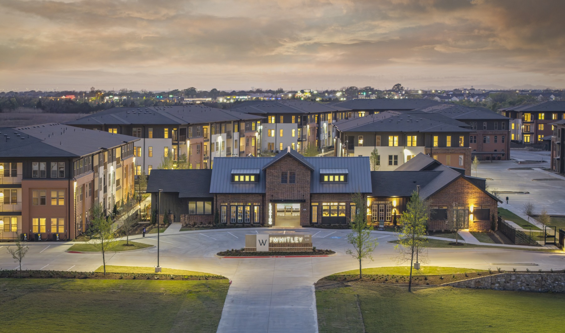 aerial view of the Whitley
